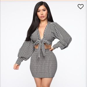 NWT FashionNova Serena Skirt Set SIZE MED